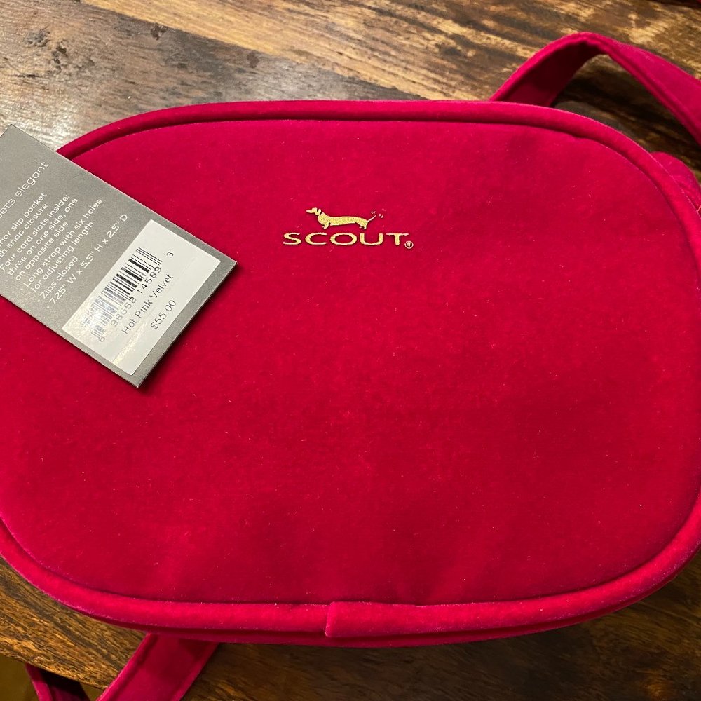 Scout Hot Pink Velvet Sonja Crossbody Handbag